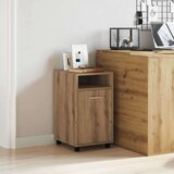 vidaXL omarica s kolesi artisan hrast 33x38x60 cm inženirski les | Shoptok.si