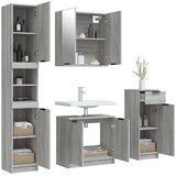  4-dijelni set kupaonskih ormarića boja hrasta sonome drveni | shoptok.hr