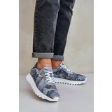 S. BARSKI Suede Patterned Sports Shoes On Platform With Glitter D&A | Eponuda.ba