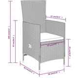  7-dijelni vrtni blagovaonski set s jastucima bež | shoptok.hr