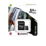 Memorijska kartica Kingston 64GB microSD Canvas Select Plus 100MB/s | Eponuda.ba