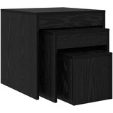  Kava Stol 3 pcs Crni hrast Konstruirano drvo Cijene