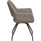 MID.YOU NASLANJAČ, les, kovina, tekstil črna, sivorjava | Shoptok.si