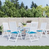  Jastuci za vrtne stolice 6 kom plavi 50 x 50 x 4 cm od tkanine | shoptok.hr