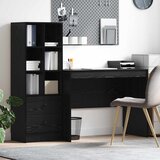  Stol s ladicama 2 pcs Crni hrast | shoptok.hr