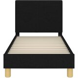  Okvir kreveta za malu djecu s naslonom Crna 70 x 140 cm tkanina | shoptok.hr