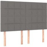  Posteljni okvir z vzglavjem temno siv 140x190 cm blago, (20788395) | Shoptok.si