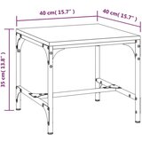  Bočni stolići 2 kom crni 40 x 40 x 35 cm od konstruiranog drva | shoptok.hr