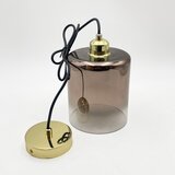 Luster na lanku LIAH 1xE27/15W/230V zlatna/dimljeno-smeđa | Eponuda.com