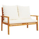  The Living Store Vrtna klop 120 cm z blazino trden akacijev les - Vrtna Sedežna Klop, (21447131) | Shoptok.si