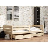  Drveni dječji krevet Ergo s ladicom - svijetlo drvo - 180x80 cm - Madrac PE pjena 8 cm-spužvasti madrac | shoptok.hr