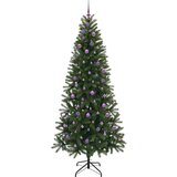 vidaXL Umestno božično drevo med 300 LED Zelena 240 cm PE in PVC | Shoptok.si