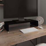  Za TV/Monitor Staklo Crni 60x25x11 cm | shoptok.hr