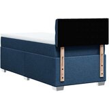  Krevet s oprugama i madracem plavi 90 x 200 cm od tkanine | shoptok.hr