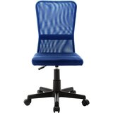 Maison Chic pisarniški stol - računalniški stol moder 44x52x100 cm mrežasto blago, (21784383) | Shoptok.si