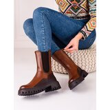SHELOVET High women's daggers in eco leather Cene