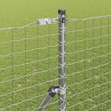  Ograda s postovima Srebrno 1,5 x 10 m Čelik i PVC | shoptok.hr