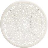  Vrtni stol bijeli 90 x 90 x 74 cm od lijevanog aluminija | shoptok.hr