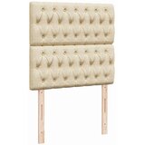  Okvir kreveta s oprugama i madrac krem 80x200 cm od tkanine | shoptok.hr