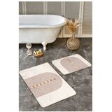 Mila Home Bež žametne kopalniške preproge v kompletu 2 ks 60x100 cm – | Shoptok.si