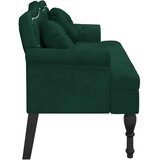  Klupa s jastucima tamnozelena 120,5x65x75 cm baršunasta | shoptok.hr