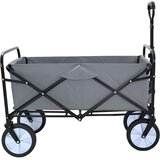  Sklopiva ručna kolica Sivi 94 x 53 x 99 cm Oxford tkanina | shoptok.hr
