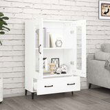  Visoka komoda bijela 70 x 31 x 115 cm od konstruiranog drva | shoptok.hr