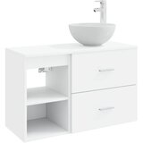 vidaXL Komplet pohištva za kopalnico 2 pcs Bela Inženirski les, (5000245887) | Shoptok.si