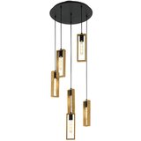 Eglo Viseća lampa LITTLETON 6xE27 50 cm crna/drvo 49549 Cene