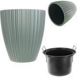 KADAX cvetlični lonec 40 cm pokrovni vložek cvetlični lonec zelene barve plastika, (5000345953) u