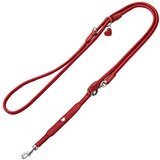 Hunter Round & Soft Love nastavljiv povodec, rdeč - 200 cm dolg, Ø 6 mm | Shoptok.si