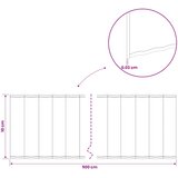  Ograda oko Travnjaka 5 m x 10 cm Pocinčani čelik Srebrna | shoptok.hr