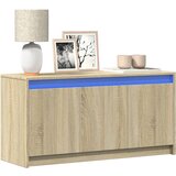 vidaXL TV ormarić s LED svjetlima boja hrasta 100x34x50 cm drveni | shoptok.hr