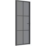  Unutarnja vrata 76 x 201,5 cm crna od ESG stakla i aluminija | Eponuda.ba