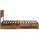  Krevetna konstrukcija Staro drvo 100 x 200 cm Konstruirano drvo Smeđa 206 x 101 x 100 cm | shoptok.hr
