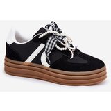 Boto Women's platform sneakers with decorations black Vinness | shoptok.hr