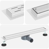 Tuš kanal 2-u-1 sa 360° sifonom Srebrno 60 cm | shoptok.hr