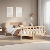vidaXL Knjižna postelja brez vzmetnice 120x190 cm trdna borovina Cene