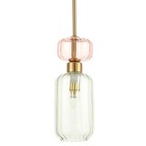  Luster na sajli MOLLY 1xE14/40W/230V, prečnik 12 cm, zlatna/zelena/ružičasta | Eponuda.com