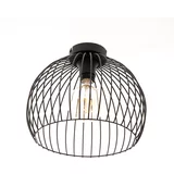Honsel Moderne hanglamp zwart 30x26 cm E27 - Koopa
