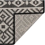 Furnova Zunanja preproga ploščato tkanje 160x230 cm črne črte, (21930604) | Shoptok.si