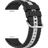 INF združljivo z huawei watch Fit4/Fit4 Pro/Fit3 dvo-barvni silikonski pas black+grey, (5000078833) | Shoptok.si