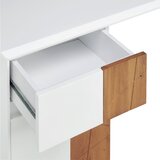 MID.YOU PISALNA MIZA les, leseni material bela, barve hrasta | Shoptok.si