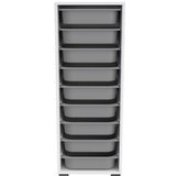 Hanah home višenamenska polica zola 9N white grey | ePonuda.com