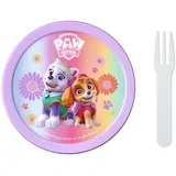 Otroška posoda za malico z vilico Paw patrol girls –