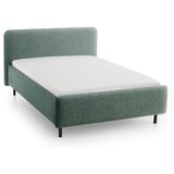 Meise Möbel Tamno zeleni tapecirani bračni krevet s prostorom za odlaganje s podnicom 160x200 cm Primo – | shoptok.hr