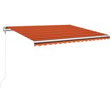 Automatska tenda sa senzorom LED 450 x 350 cm narančasto-smeđa | shoptok.hr