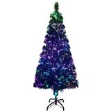 vidaXL umjetno božićno drvce sa stalkom zeleno 210 cm optička vlakna | shoptok.hr