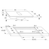 Gorenje HET949BSC indukcijska kuhalna plošča z napo - Set - | Shoptok.si