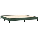  Krevet s oprugama i madracem tamnozeleni 200x200 cm baršunasti | shoptok.hr